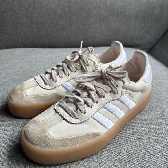 adidas Originals Sambae Wonder White /Silver Metallic" Women's 8.5 Shoe - Picture 5 of 13